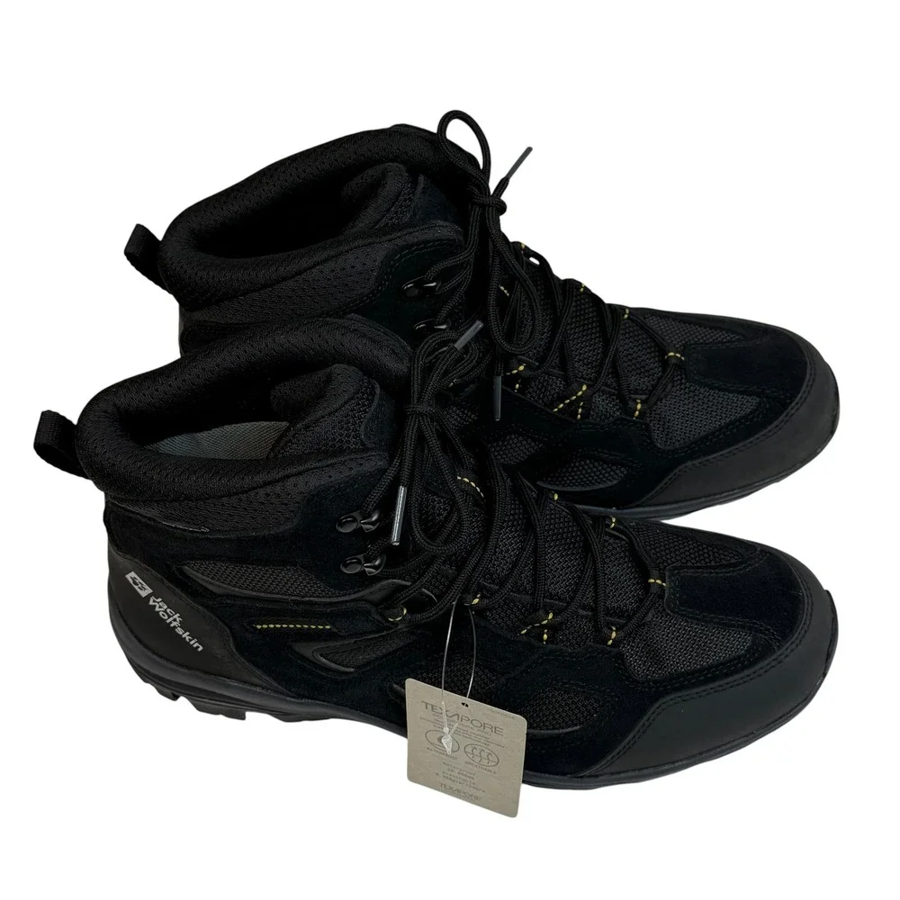 Jack Wolfskin Texapore Ecosphere Pro Men Hiking Boots Black Waterproof US 11.5